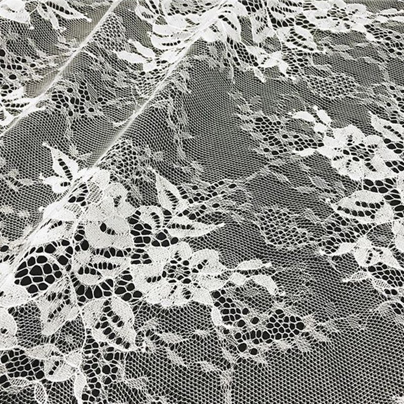 Eyelash Cutwork Nylon Lace Fabric for Women's Wear Wholesale Supplier 5